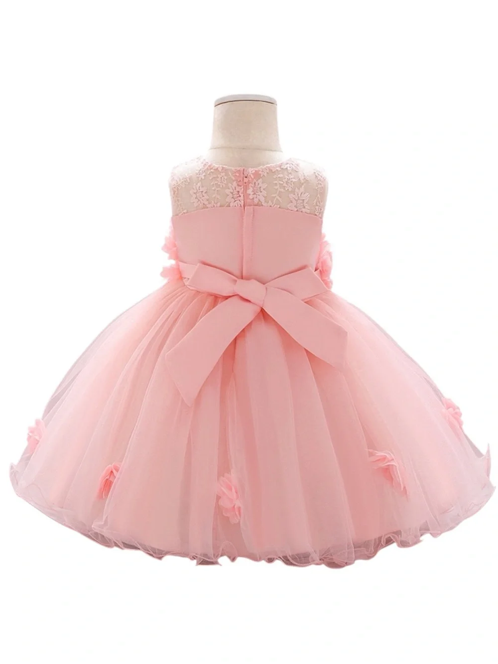Pink Tulle Floral Princess Dress 9-12M Toddler Girl